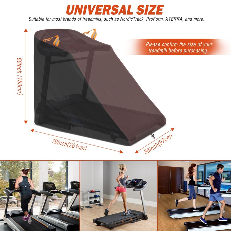 XYZCTEM Treadmill Cover Waterproof Dustproof Running Machine Cover Exercise Workout