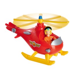 Simba 109252507 Fireman Sam Wallaby, Childlike Version with Tom Thomas Figure 7 cm, Helicopter 17 cm, from 3 Years