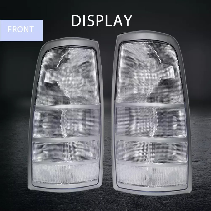 QCL-Autoparts Pair White Clear Tail Lights For 1999-2007 GMC Sierra