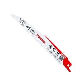 Vessel SBR-0415-1 Saver Saw Blade Reciprocating Saw Blade Rhino (for ALC Dismantling / Demolition) 10 & 14 Mounts, Blade Thickness: 0.05 inches (1.27 mm), Total Length: 5.9 inches (150 mm)
