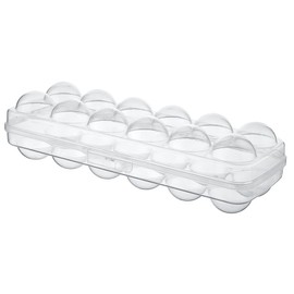 Best House Heavy Duty Clear Plastic Egg Storage Box, Egg Trays Touch and Lock Egg Box, 12 Eggs For Each Egg Holder, Egg Baskets For Kitchen (Pack of 2)