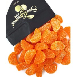 SweetGourmet Orange Fruit Slices, Sugar Coated Jelly Candy, 2.5-Pound Bulk Bag, Naturally Flavored, Gluten-Free