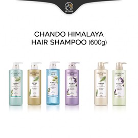 CHANDO Himalaya Botanical Hair Shampoo 600ml, Antioxidant Repair, Oil Control, Volume Boost