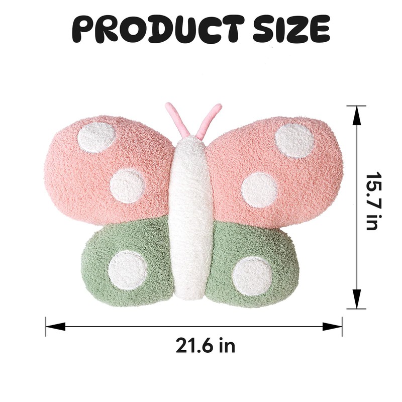 NEZART Cute Pillow Butterfly Stuffed Animal Stuff Butterfly Pillow Butterfly