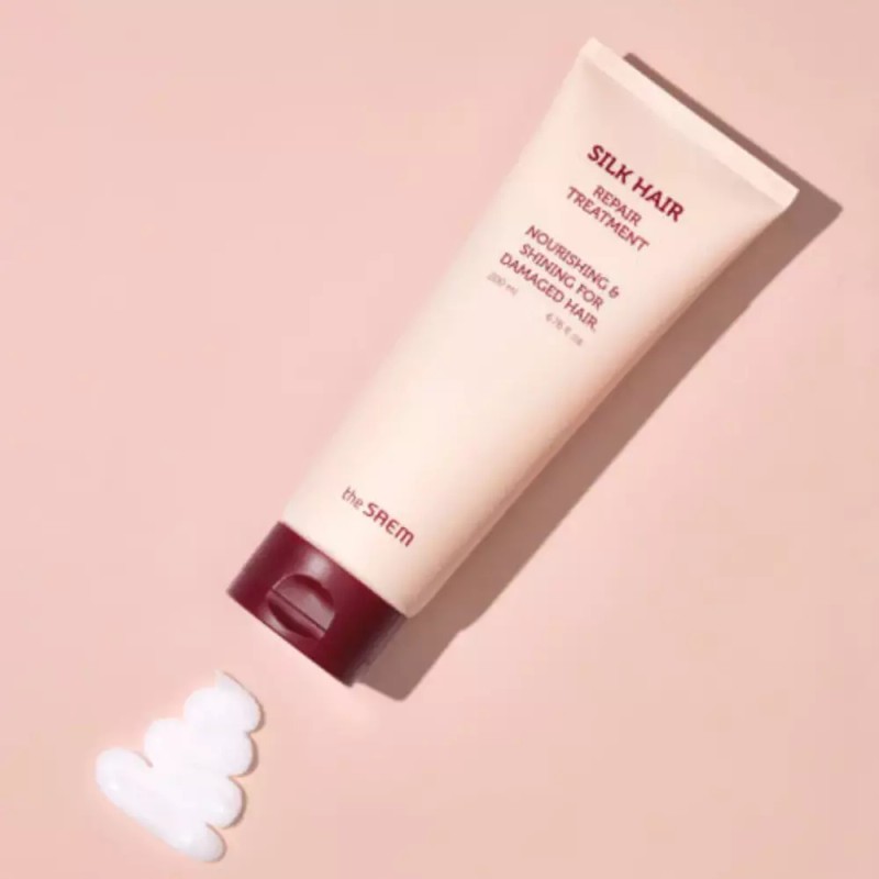 The Saem 더샘 실크 헤어 리페어 수분 영양 트리트먼트 X2개