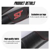 JULOPO 2Pcs Carbon Fiber car seat Belt Cover car seat