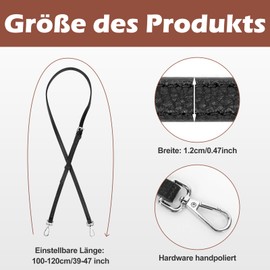 GADITIEK Shoulder Strap for Longchamp Leather for Women Bags - Adjustable Bag Strap without Punching Holes, black