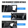 nodteem 2 PCS Car Seat Headrest Cover, Soft and Comfortable