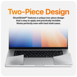 UPPERCASE Premium Palm Rest Protector Skin Cover Set Compatible with 2021+ MacBook Pro 14", Space Gray