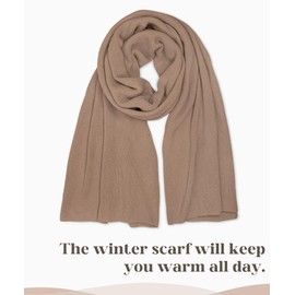 Womens Winter Scarf Long Soft Chunky Scarves Warm Blanket Oversized Shawl Wraps,Khaki