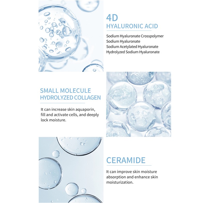 4D Hyaluronic Serum Hydrating Repairing Moisturizing Soothe Concentrated Hyaluronic Serum