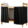 Lightolife Thickened Breathable Blackout Bunk Bed Curtain Panels for Twin