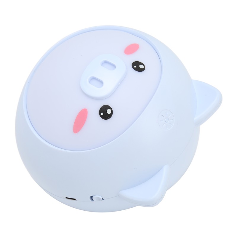 Cute Pig Night Lamp Stepless Dimming 3 Levels Brightness USB