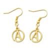 Circle A for Atheist Earrings - [1/2" Diameter], One_Size, Metal