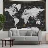CAPSCEOLL World Map Tapestry for Kids Student Wall Tapestry World