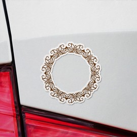 Decal Stickers of Leaves Patterns Frame Premium Indoor (No Waterproof) Vinyl Decal Stickers for Laptop Phone Accessory Helmet Car Window Mug Tuber Cup Door Wall - USCVER3c84731BL0124