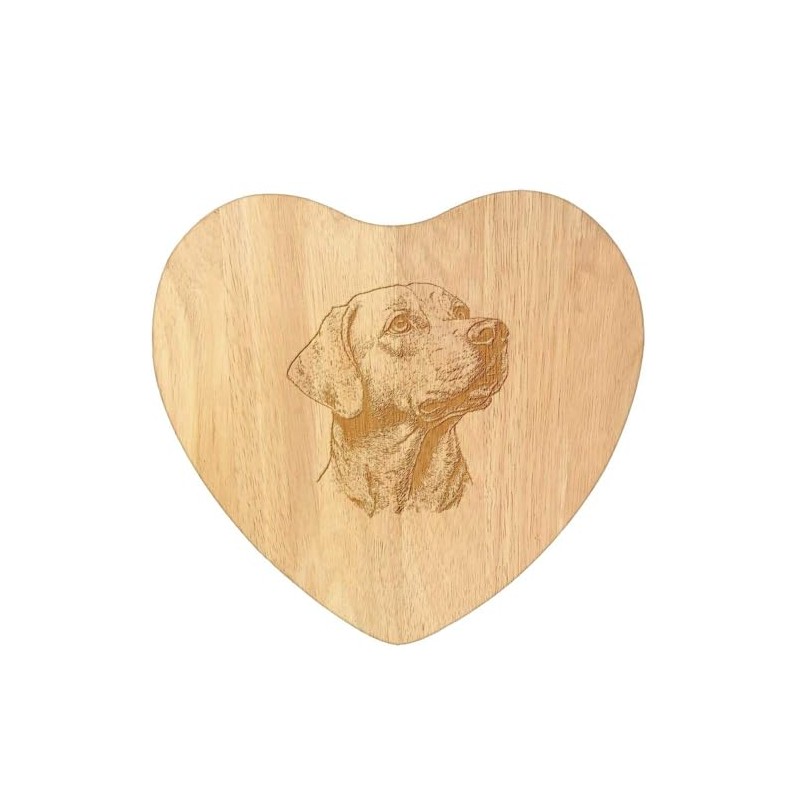 'Labrador Retriever ' Wooden Heart Shaped Chopping/Cutting Board (WB00085233)