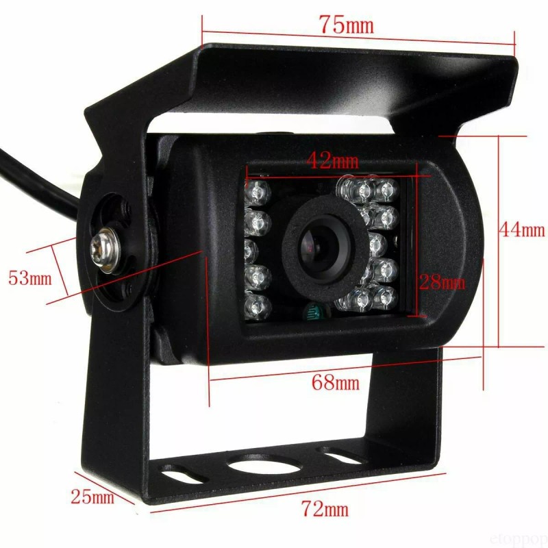 iPoster 2x Rear View Backup Camera 4Pin 12V-24V Truck Trailer
