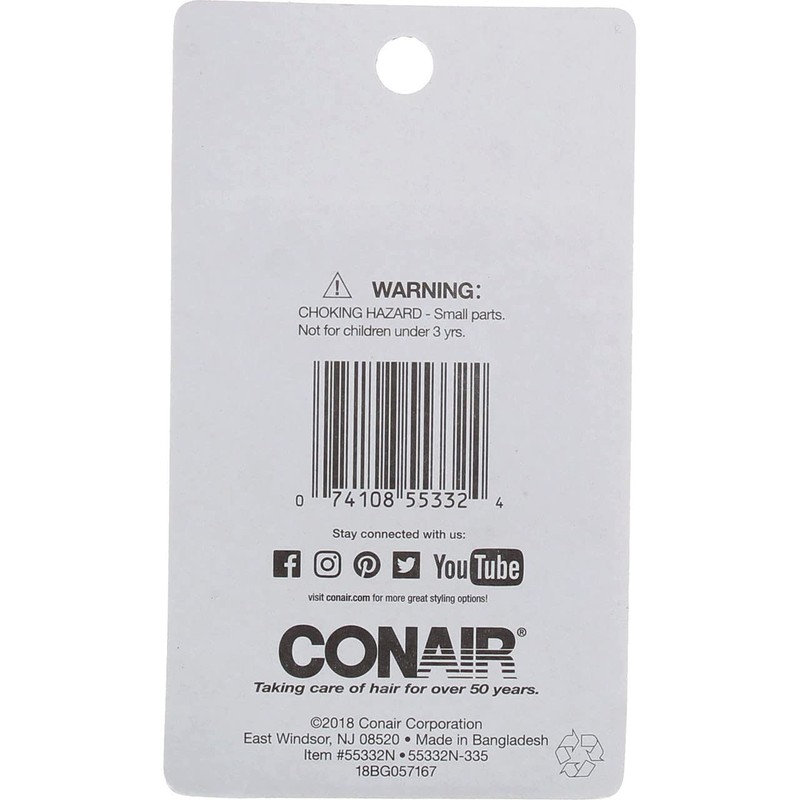 Conair 55332 3 Piece Brown Hair Net, 0.3 Ounce (Pack