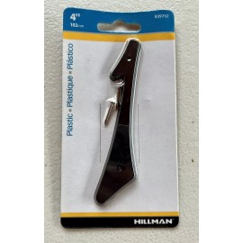 Hillman 839752 Black Plastic Nail-On Weatherproof 1-Number 4 In 102 mm