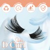 Sixstarhair Cluster Lashes Kit 580Pcs Individual Eyelashes Book Natural Eye