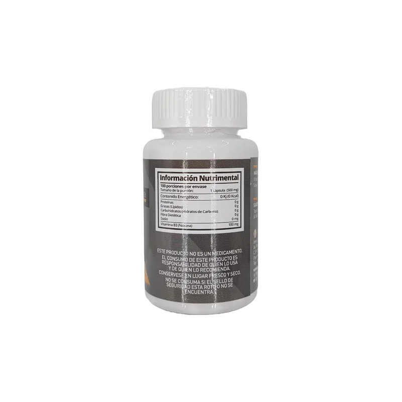 Vitamina B3 Niacina 100 Tabletas 500 Mg Nutricion 2000 Sabor