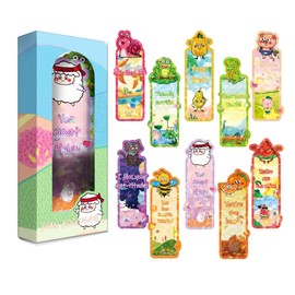 Bookmarks, Pack of 20 Bookmarks, Page Markings for Teachers, Children's Birthday Party Bags for Students and Teachers, Gift, Souvenir for Bookstores