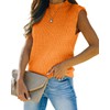 Elitechoice Women's Sleeveless Sweater Vest Summer Mock Neck Casual Pullover