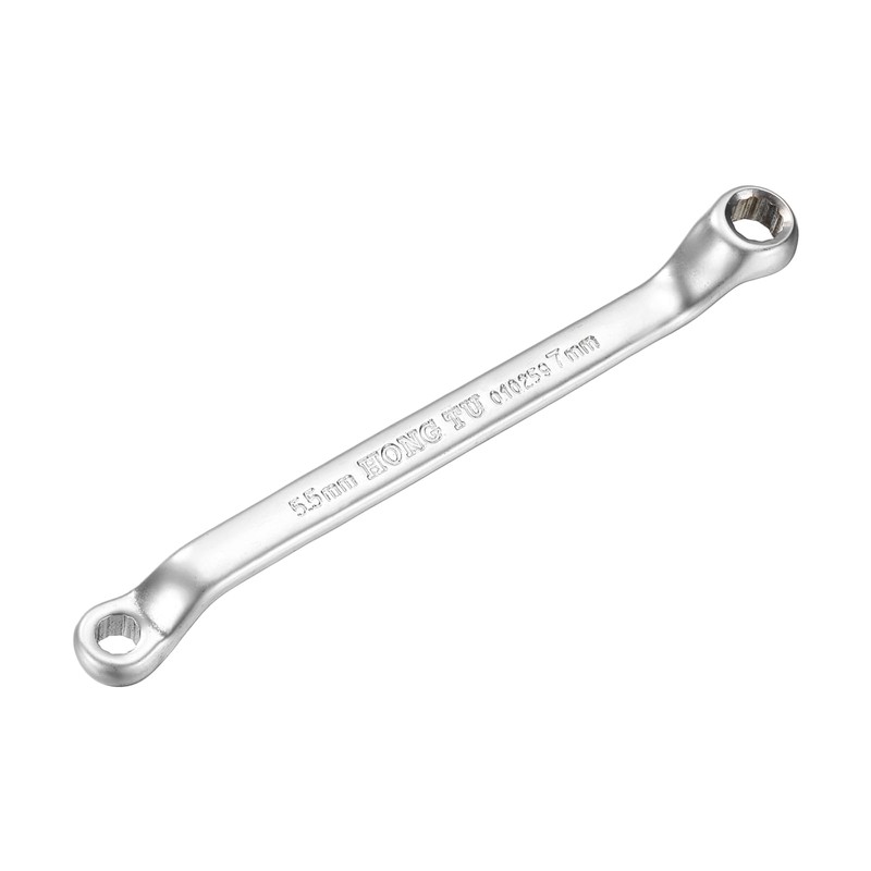 sourcing map Offset Extra Long Box End Wrench 5.5 x