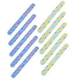 FOMIYES Salon Quality Nail Double-sided Nail Buffer Block for Surface Sanding Polishing Random Color