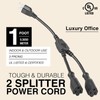 2 Way Power Splitter and 1' Extension Cord - 1