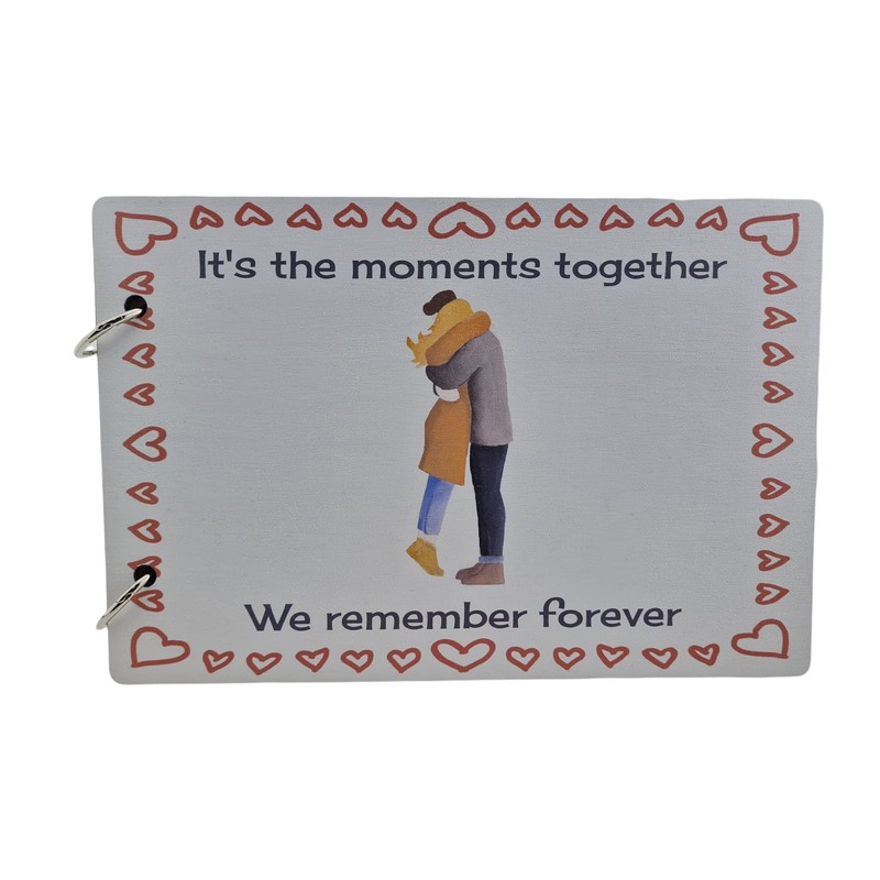 Moments Together We Remember Forever Couples Scrapbook - Husband &