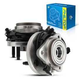 PHILTOP 515052 Front Wheel Bearing Hub Assembly Fit for Ford Explorer 1995-2001, Ford Ranger 2003-2009, Ford Explorer Sport Trac 2001-2005, Mercury Mountaineer 1997-2001, W/ABS 2 PCS 5 Lugs
