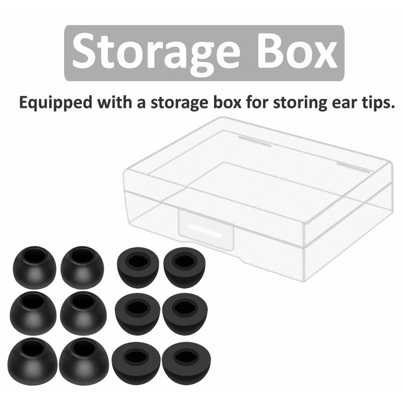 IiEXCEL for Beat Solo Buds Memory Foam Tips, Replacement S/M/L