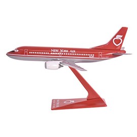 New York Air 737-300 Airplane Miniature Model Snap Fit Kit 1:180 Part# ABO-73730F-014