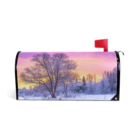 WOOR Winter Magnetic Mailbox Cover Oversized for Garden Yard Outdoor Decorations-20.8" x 25.5"