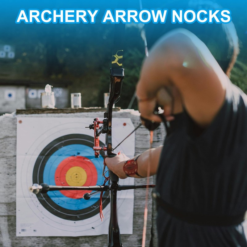 sourcing map Archery Arrow Nocks Plastic Carbon Arrow Inserts .244"/6.2mm
