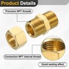 sourcing map 1Pcs Brass Compression Tube Fitting, 15.88mm Tube OD