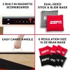 ESPN 2’x4’ Cornhole Board Set Includes Cornhole Bags and Travel