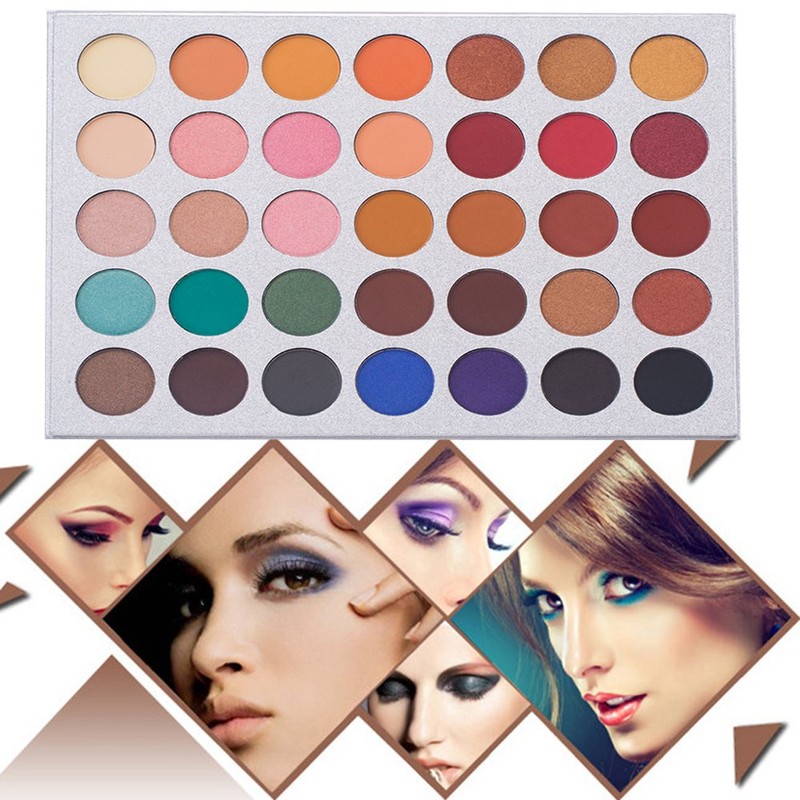 Beauty Glazed Eyeshadow Palette and Makeup Brushes, Matte Shimmer Eye