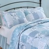 Collections Etc Kinsley Charming Floral Patchwork Pillow Sham