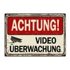 Video Surveillance Sign Prohibited Attention Saying Funny Sign Warning Sign