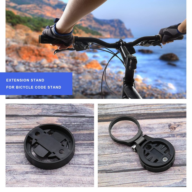 ECSiNG Adjustable Bicycle Stem Computer Mount Compatible with Garmin Edge