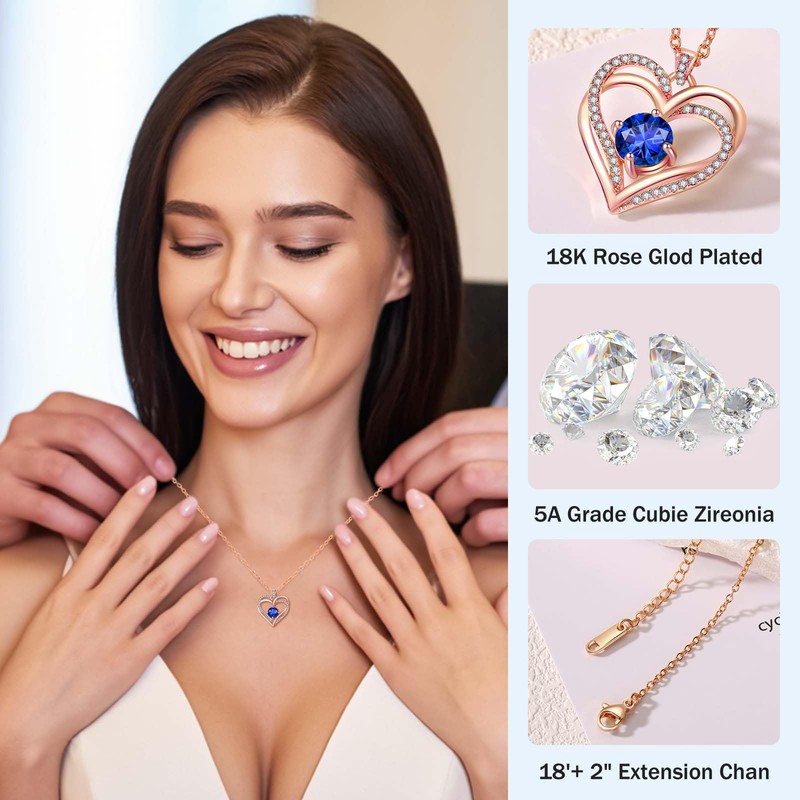 OSIAX Single Preserved Rose with Necklace (Royal Blue)