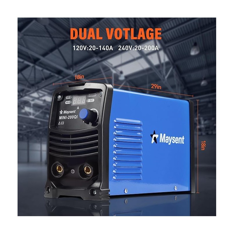 MAYSENT 140Amp 120V/240V Dual Voltage Portable ARC Stick Welder