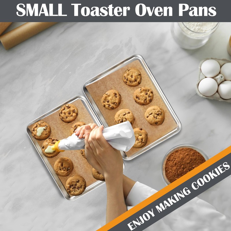 9 Inch Baking Sheet Pan Set (2Pcs), Joyfair Stainless Steel