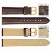 WOCCI 14mm Vintage Leather Watch Strap with Gold Buckle, Replacement