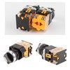 Momentary 3 Positions Rotary Selector Switch 10A 380V 22mm Mounting
