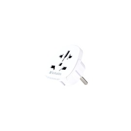 Verbatim World-to-Europe WTEU‑01 Travel European Plug Worldwide 100-250V Plug Adapter for USA UK England Australia
