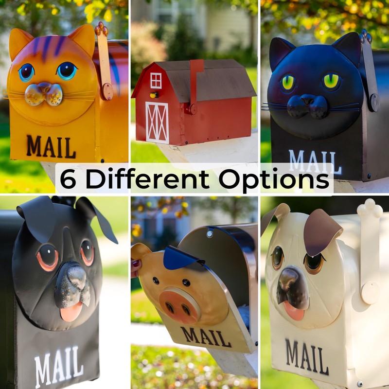 Made Easy Kit Metal Mailbox Animal Design - Fast Straight
